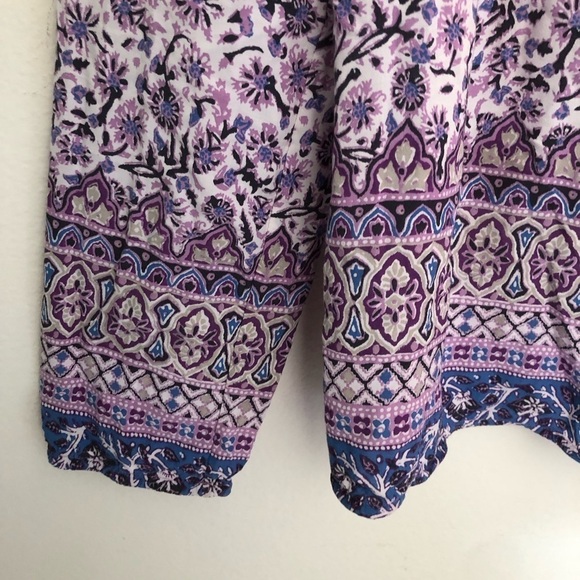 Lucky Brand Border Print Peasant Blouse - Picture 7 of 15